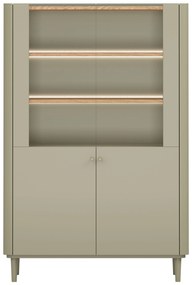 Witryna Elivo 100 cm na nóżkach - eukaliptus / dąb baltic dune