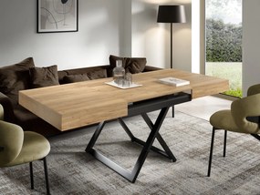 Rozkładany ławostół z regulacją wysokości Sanna U, podstawa czarna