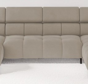 Narożnik PLAZA XL Prawostronny Elektryczna regulacja Tkanina SOLAR 16 WERSAL