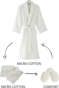 Unisex szlafrok MICRO COTTON XXL Jasnobeżowy