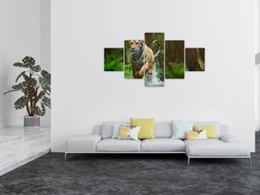 Obraz biegnącego tygrysa (125x70 cm)