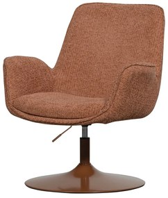 Pomarańczowy fotel z regulowaną wysokością siedziska Marten – WOOOD