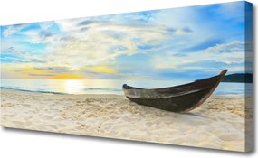 Obraz canvas Łódź Rybacka na Brzegu