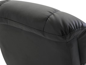 HOMCOM Fotel masujący z podnóżkiem, Fotel relaksacyjny, Elektryczny fotel telewizyjny