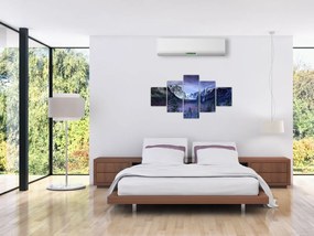 Obraz zimowego górskiego krajobrazu (125x70 cm)