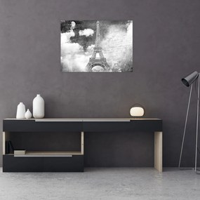 Obraz na szkle - Vintage pocztówka miasta N⁰3 (70x50 cm)
