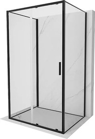 Mexen Exo-3S kabina prysznicowa 3-ścienna rozsuwana 200 x 95 cm, transparent, czarna - 8151-200-095-70-00-3S