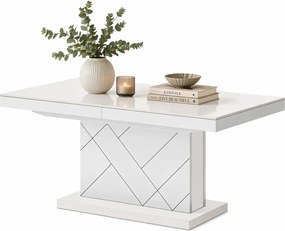 Rozkładana ława kaszmir + biały- H9-W14