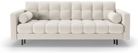 Kremowa rozkładana sofa ze schowkiem 222 cm Bali – Cosmopolitan Design