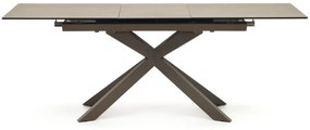 Brązowy rozkładany stół z ceramicznym blatem 90x160 cm Atminda – Kave Home