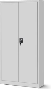Szafa biurowa na akta wysoka Jan H 90x40x195 cm szara
