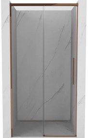 Mexen Rox drzwi prysznicowe rozsuwane 100 cm, transparent, różowe złoto - 8C2-100-000-60-00
