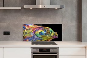 Szklany Panel Barwny Portret Kobiety