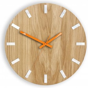 Zegar na ścianę nowoczesny drewniany z cichym mechanizmem okrągły solidny