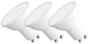 Żarówki LED z neutralnym światłem z gwintem GU10 zestaw 3 szt., 7 W – EMOS