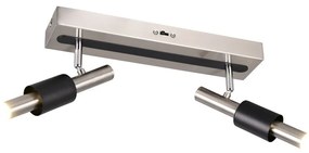 Lampa punktowa LED w czarno-srebrnym kolorze 20,5x42 cm Ikaris – Trio Select