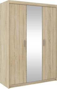 Szafa trzydrzwiowa z lustrem dąb sonoma Z6-B36
