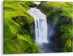 Obraz - Wodospad Skogafoss (70x50 cm)