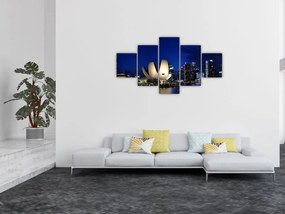 Obraz Singapuru nocą (125x70 cm)