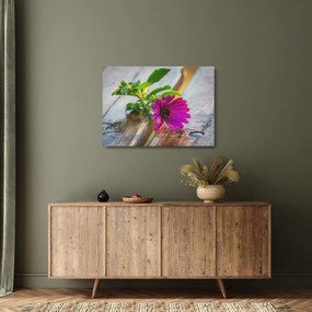 Obraz na szkle - cięty kwiat (70x50 cm)