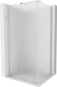 Mexen Velar kabina prysznicowa rozsuwana 90 x 100 cm, szron, nikiel szczotkowany - 871-090-100-31-97
