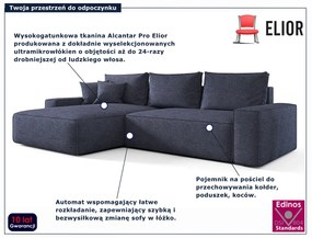 Niebieski narożnik w kształcie L z pojemnikiem N5-B62