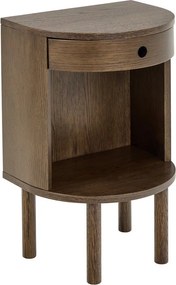 Szafka nocna w dekorze dębu w ciemnym naturalnym kolorze Paron – Actona