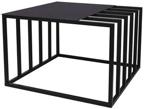 Czarny metalowy stolik kawowy industrialny - Avisa 4X