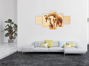Obraz - Żyrafy (125x70 cm)