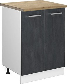 Szafki kuchenne czarny beton 60x60x81.6 r-line