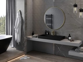 Mexen Loft lustro łazienkowe okragłe 90 cm, rama złota - 9850-090-090-000-50