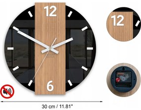 Zegar ścienny nowoczesny z cichym mechanizmem do salonu sypialni okrągły