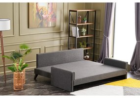 Antracytowa rozkładana sofa 208 cm Bella – Balcab Home