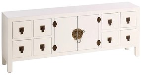 Biała niska komoda 130x50,5 cm Oriente – Ixia