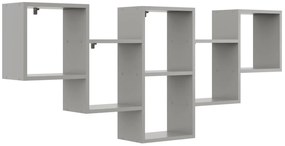 Szara Nowoczesna Wisząca Półka Na Książki W4-C62