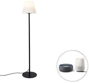 Zewnetrzna Inteligentna lampa podłogowa zewnętrzna czarna z WiFi A60 - Virginia Nowoczesny Oswietlenie zewnetrzne