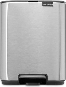 Stalowy kosz na śmieci z pedałem w kolorze matowego srebra 7 l Bo – Brabantia