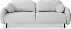 Masseno Sofa AGIO z funkcją spania i pojemnikiem na pościel, Rozkładana sofa - Jasnoszary, CASTEL 80