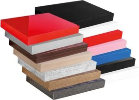 Stilista Półka ścienna, zestaw 2 szt, 70 cm, biały połysk