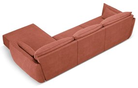 Czerwony narożnik (prawostronny) Vanda – Mazzini Sofas