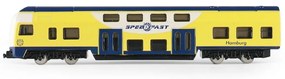 Rappa Metalowy mini pociąg regionalny, 16 cm