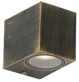 Nowoczesna lampa ścienna antyczne złoto IP44 - Baleno