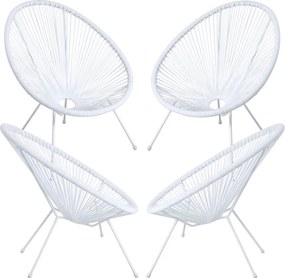 Zestaw 4 krzese Karibic