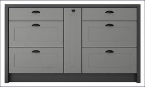 Wyspa kuchenna szary grafit D6-W42