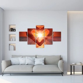 Obraz - Słońce w sercu (125x70 cm)