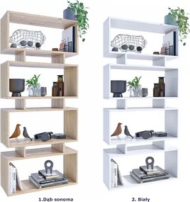 Biały ażurowy regał na zabawki Z0-B34