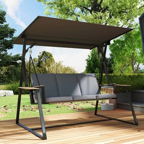 Outsunny gartenschaukel schaukelbank terrassenschaukel | Aosom PL