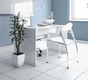 Biurko Manicure Hubertus White&amp;White do gabinetów kosmetycznych