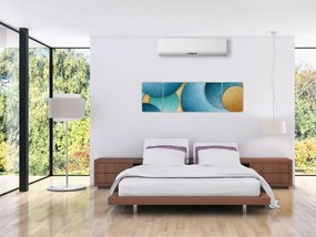 Obraz kręgów abstrakcji (170x50 cm)