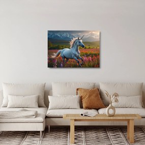 Obraz na szkle - Jednorożec (70x50 cm)